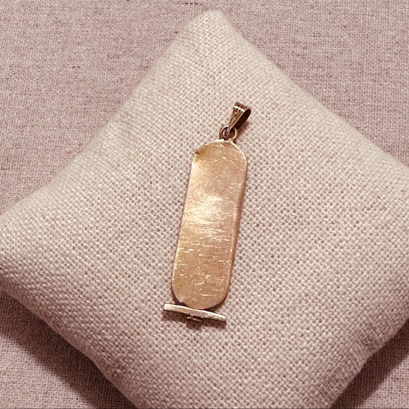 Vintage | Pendant | Egyptian Cartouche  Pendant | Sophia - Picture 6 of 8